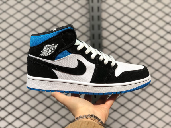 Giày Nike Wmns Air Jordan 1 Mid 'University Blue' BQ6472-102 - Ảnh 7