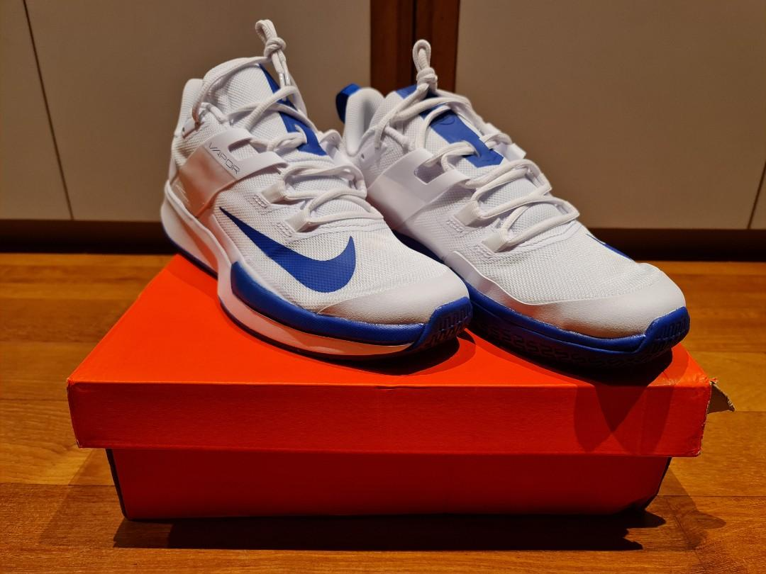 Giày Nike Court Vapor Lite 'White Hyper Blue' DC3432-124 - Ảnh 2