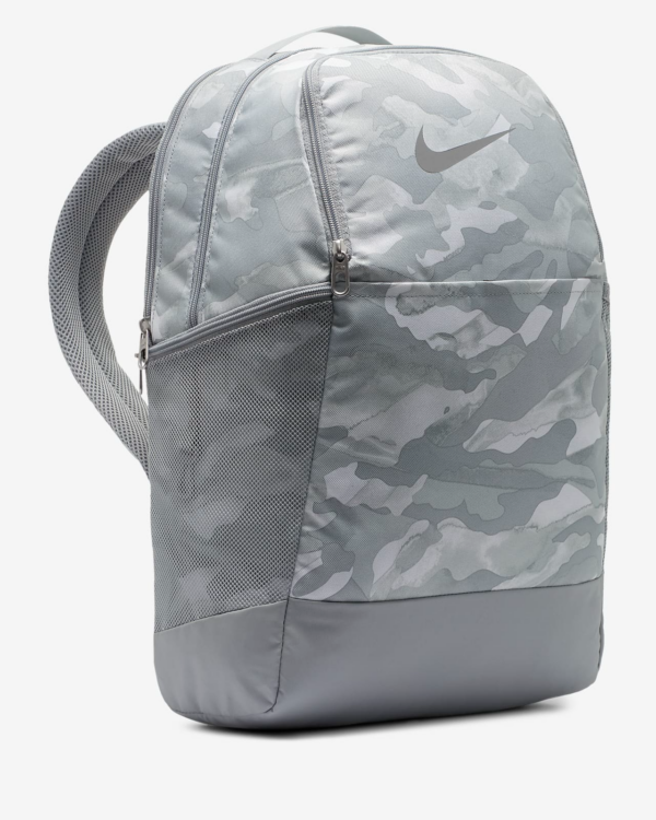 Balo Nike Brasilia 9.0 Printed Training Backpack Grey Camo BA6334-078 - Ảnh 4