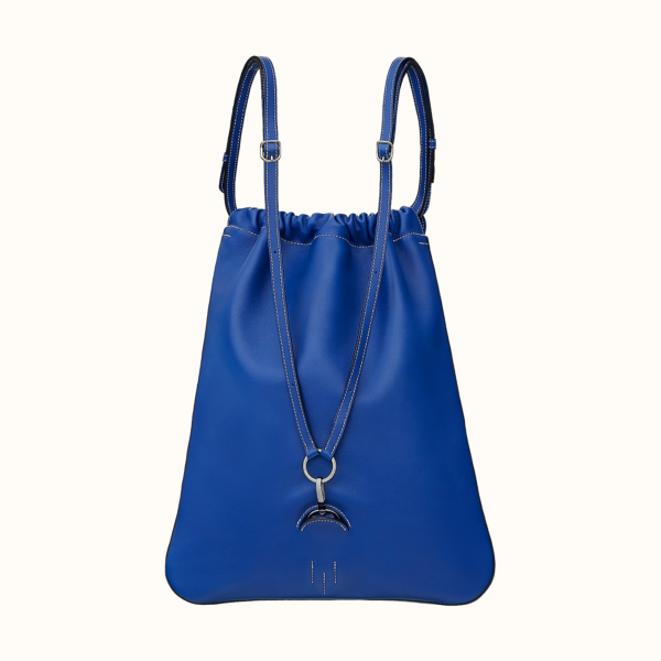 Túi Hermes Bridado Backpack- Bleu 'Blue' 077763CK7T - Ảnh 3
