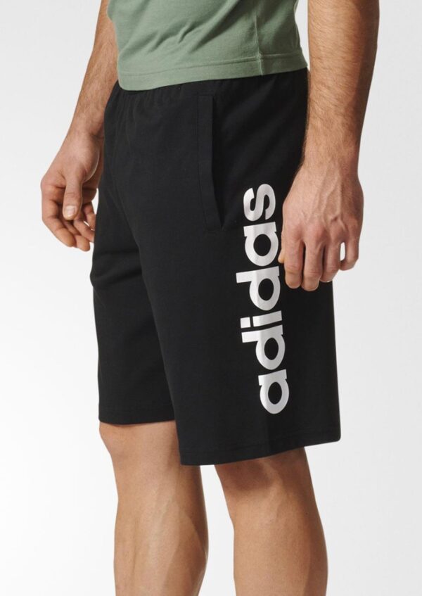 Quần Adidas Herren Shorts Essentials Linear SJ Black White BS5026 - Ảnh 4