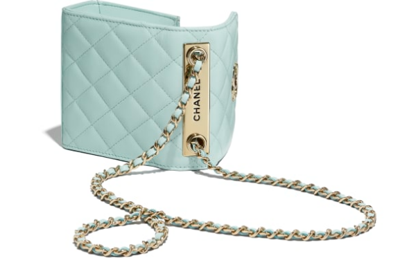 Túi Chanel Clutch With Chain Lambskin Light Blue A81633-Y04059-N5946 - Ảnh 3