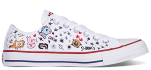 Giày Converse x BT21 Chuck Taylor All Star White Low Tops 163893C