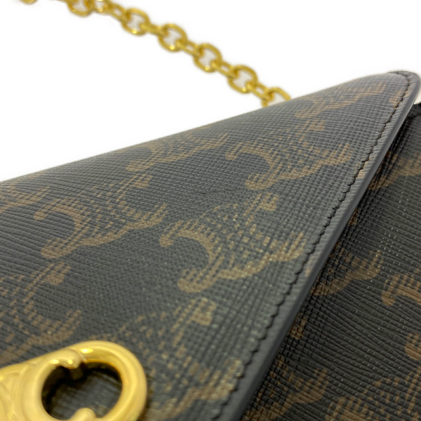 Túi Celine Maillon Triomphe Wallet On Chain In Triomphe Canvas 10F822CZT-04LU - Ảnh 4