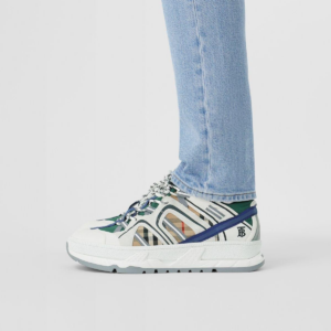 Alternative view of Giày Burberry Suede Vintage Check and Nylon Union 80273221