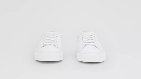 Giày Burberry Bio-based Sole Leather Optic White 80311701 - Ảnh 4