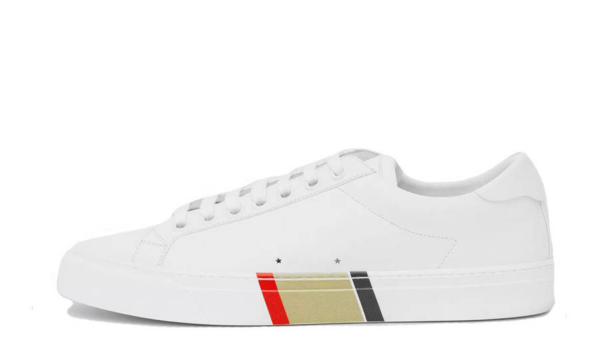 Giày Burberry Bio-based Sole Leather Optic White 80311701 - Ảnh 5