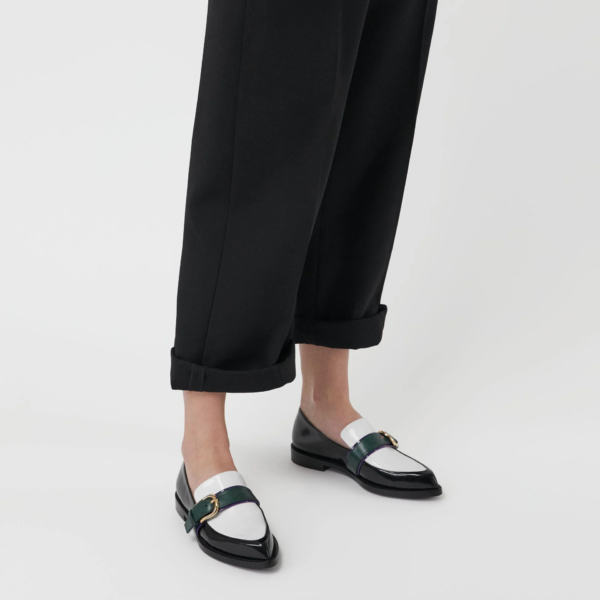 Giày Burberry Colour Block Leather Monk Strap Loafers 4075729 - Ảnh 2