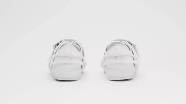 Giày Burberry Cotton and Leather Webb All White 80277871 - Ảnh 5