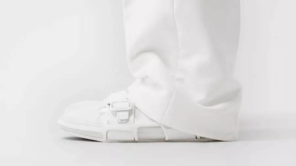 Giày Burberry Cotton and Leather Webb All White 80277871 - Ảnh 2