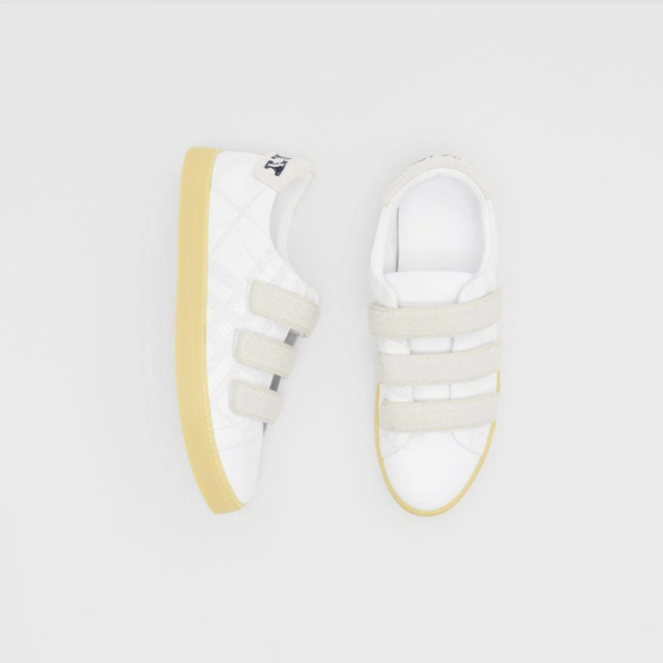 Giày Burberry Fabric Leather White 80054541 - Ảnh 3