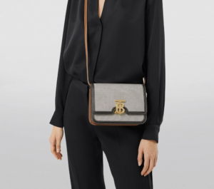 Tui Burberry Small Tri-tone TB Bag 'Black Tan' 80306661