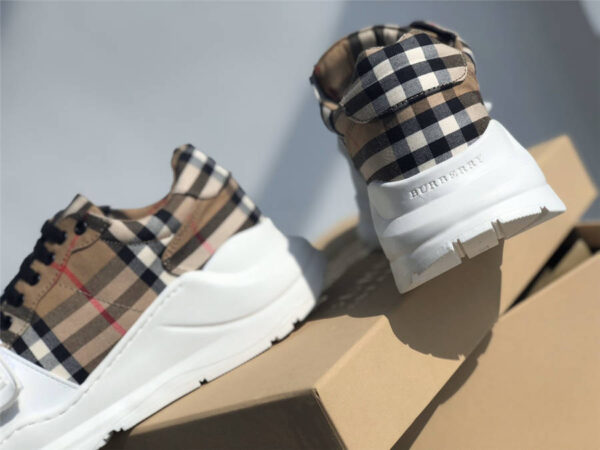 Giày Burberry Vintage Check Cotton Beige 80202821 - Ảnh 2