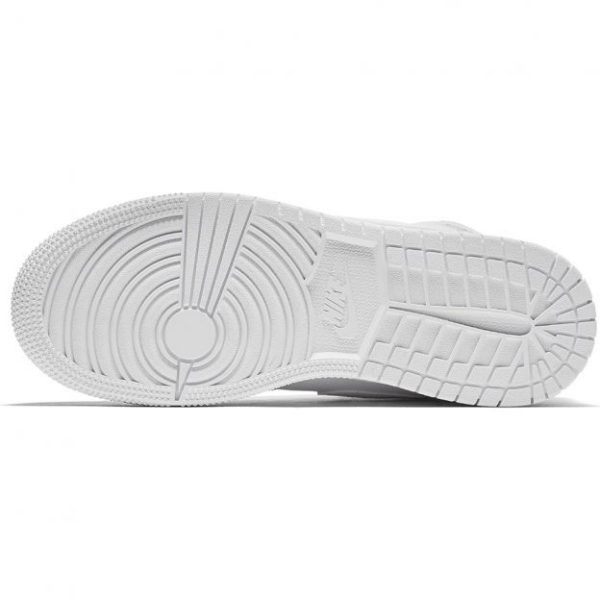 Giày Nike Air Jordan 1 Retro Mid GS 'Pure Platinum' 554725-109 - Ảnh 5