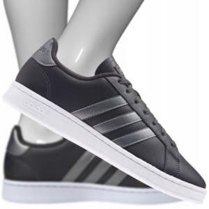 Giay Adidas Neo Grand Court 'Black Silver' H04547