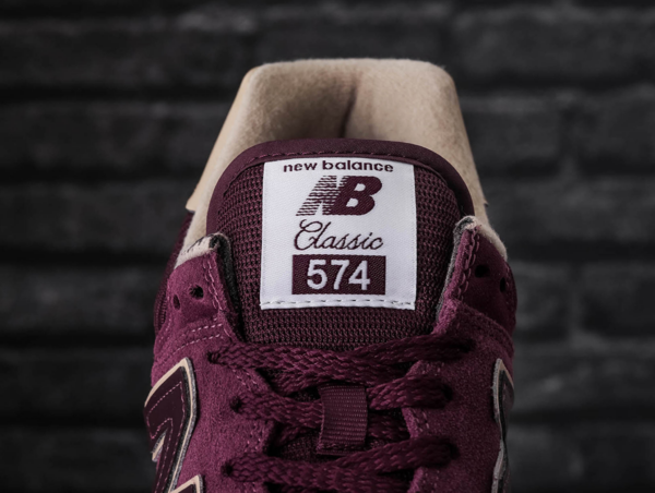 Giày New Balance 574 Classic 'Burgundy' ML574BG2 - Ảnh 6