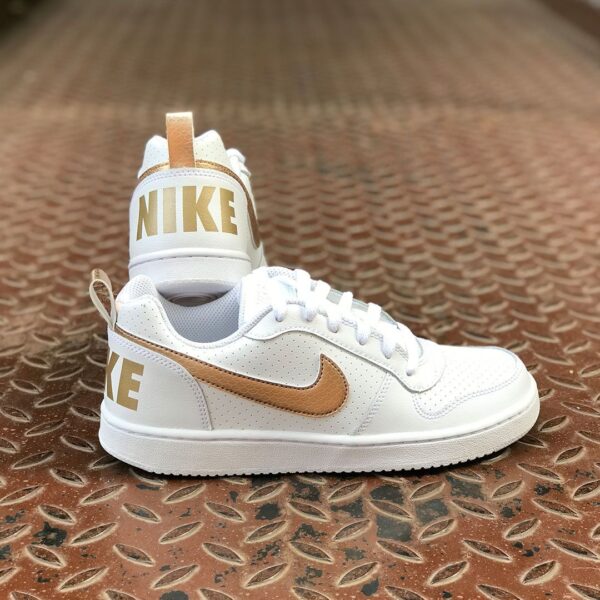 Giày Nike Court Borought Low EP GS 'White Gold' BV0745-100 - Ảnh 6