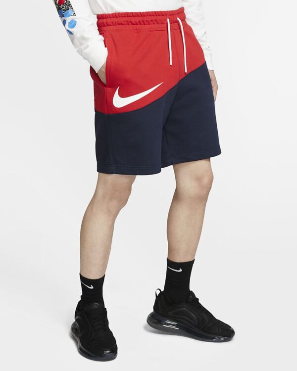 Quần Nike Sportswear Swoosh French Terry Navy Red Short BV5310-657 - Ảnh 3