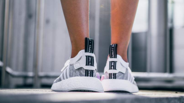 Giày Adidas NMD_R2 Primeknit 'White Black Pink' BY9520 - Ảnh 6