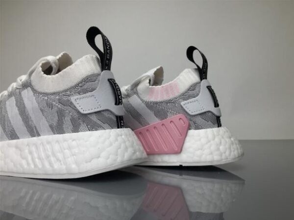 Giày Adidas NMD_R2 Primeknit 'White Black Pink' BY9520 - Ảnh 3