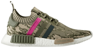 Giày Adidas Wmns NMD_R1 Primeknit 'Green Glitch Camo BY9864