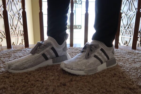 Giày Adidas Wmns NMD R1 Primeknit 'Grey Glitch Camo BY9865 - Ảnh 4