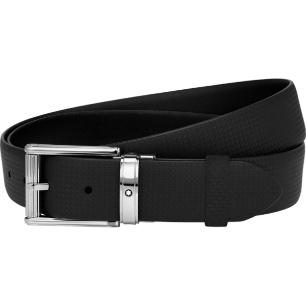 Dây Lưng MontBlanc Rectangular Roll Cut-to-Size Pin Buckle Leather Belt 123908 - Ảnh 2