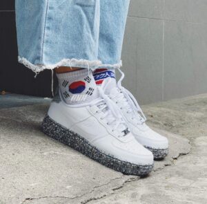 Alternative view of Giày Nike Air Force 1 GS 'Recycled Wool Pack White' DB2813-100