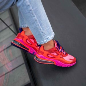 Alternative view of Nike Wmns Air Max 270 React 'Mystic Red Pink Blast' AT6174-600