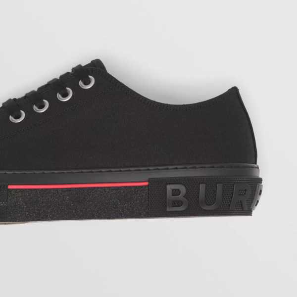 Giày Burberry Logo Detail Cotton 'Black' 80523421 - Ảnh 6