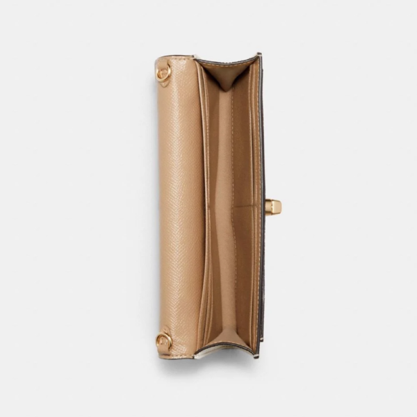 Túi Coach Slim Envelope Wallet With Chain Snakeskin C1911-IMCAH - Ảnh 3