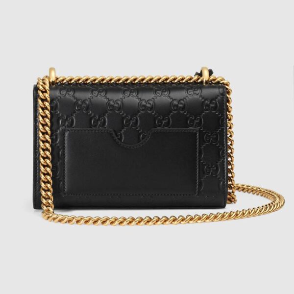 Túi Gucci Black Padlock Small Gucci Signature Shoulder Bag 409487 CWC1G 1000 - Ảnh 3