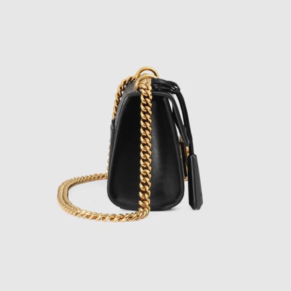 Túi Gucci Black Padlock Small Gucci Signature Shoulder Bag 409487 CWC1G 1000 - Ảnh 4