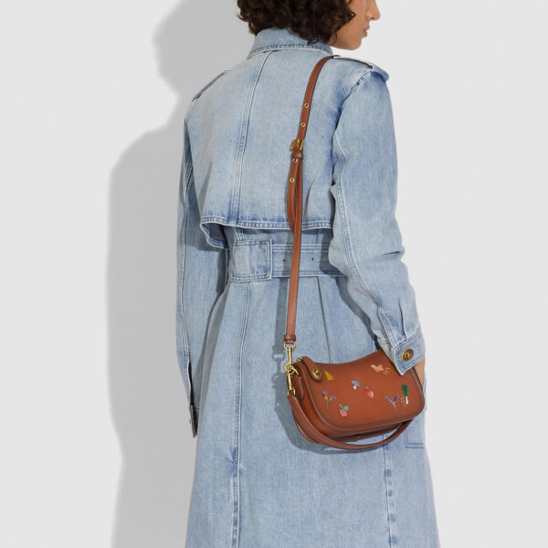 Túi Coach Swinger Bag With Garden Embroidery C2275 B4L4A - Ảnh 3