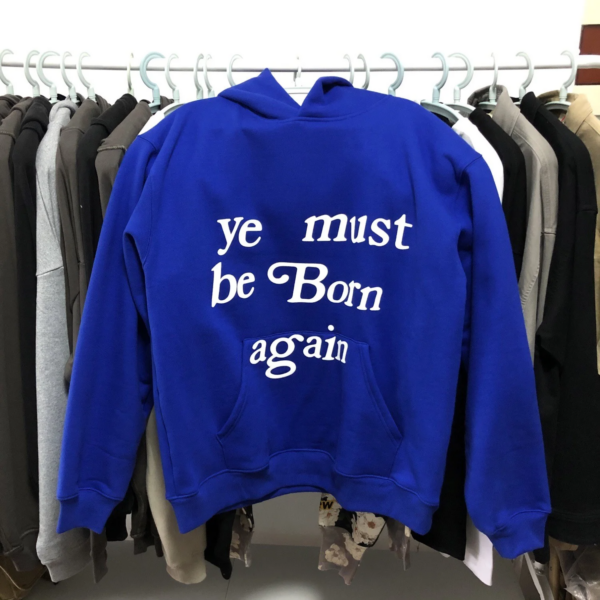 Áo Cactus Plant Flea Market Born Again Hooded Sweatshirt Blue CPF-BOAHSBL - Ảnh 2