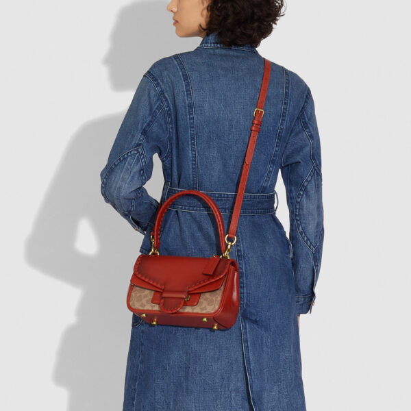 Túi Coach Cody Shoulder Bag In Sinature Canvas With Whipstick C2583 B4NQ4 - Ảnh 5