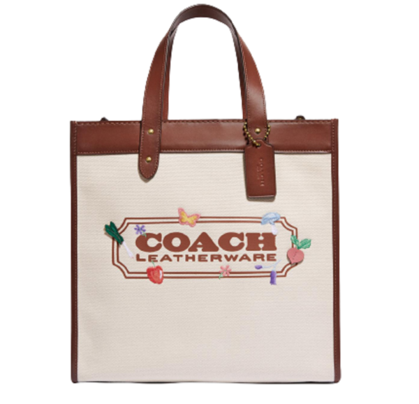 Túi Coach Field Tote With Garden Embroidery Coach Badge C2774 B4 NA
