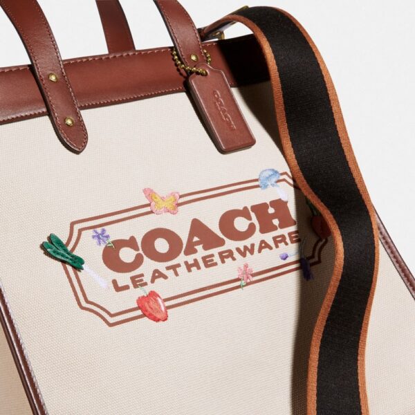 Túi Coach Field Tote With Garden Embroidery Coach Badge C2774 B4 NA - Ảnh 2