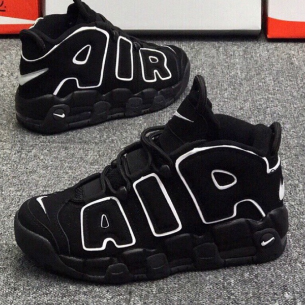 Giày Nike Air More Uptempo GS 'Black' 2020 415082-002 - Ảnh 7