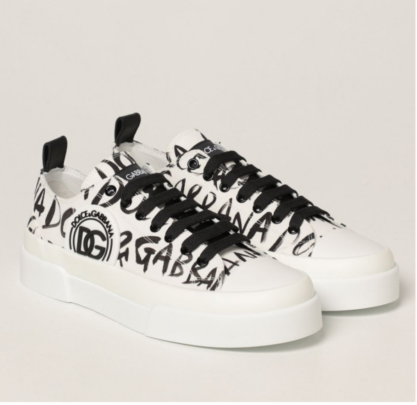 Giày Dolce & Gabbana Canvas Portofino Light Low Top White CS1888-AO779-HASBN - Ảnh 4