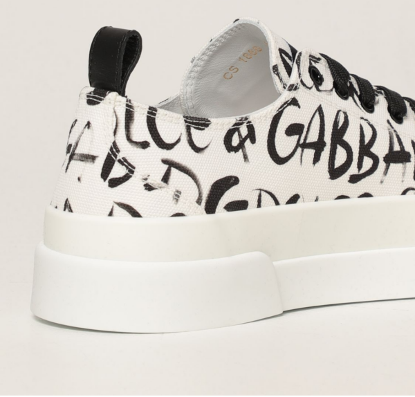Giày Dolce & Gabbana Canvas Portofino Light Low Top White CS1888-AO779-HASBN - Ảnh 5