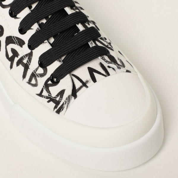 Giày Dolce & Gabbana Canvas Portofino Light Low Top White CS1888-AO779-HASBN - Ảnh 3