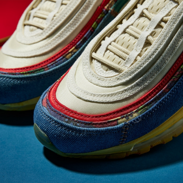 Giày Nike Air Max 97 'Coconut Milk Fossil Denim Red' DV1486-162 - Ảnh 4
