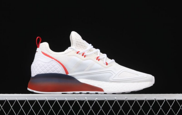 Giày Adidas ZX 2K Boost 'Gradient Fade Sole Cloud White' FZ4640 - Ảnh 4