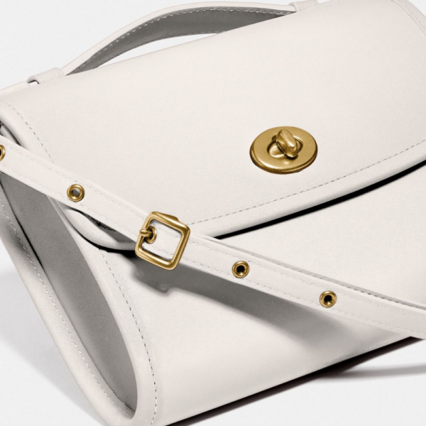 Túi Coach Kip Crossbody Bag Leather Ivory C3486 B4 HA - Ảnh 3