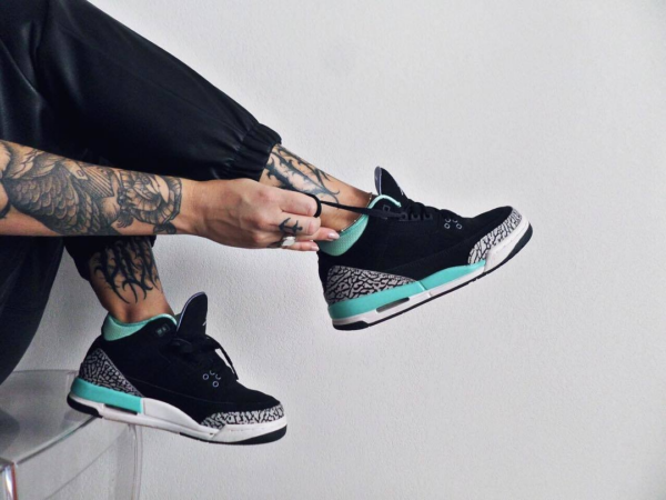 Giày Nike Air Jordan 3 Retro GG 'Black Mint' 441140-045 - Ảnh 3