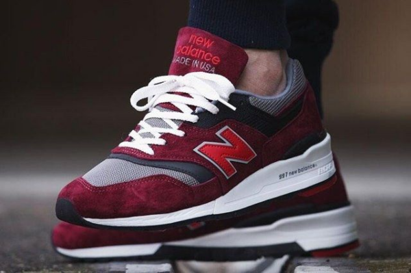 Giày New Balance 997 'Burgundy' M997CRG - Ảnh 5