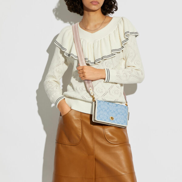 Túi Coach 1941 Hayden Crossbody Bag Cotton Light Blue C4672 B4SUX - Ảnh 5