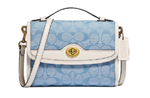 Túi Coach Kip Turnlock Crossbody In Signature Chambray C4676 B4SUX