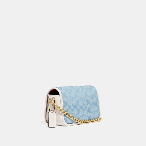Túi Coach Dinky 18 In Signature Chambray With Quilting C4689 B4SUX - Ảnh 2